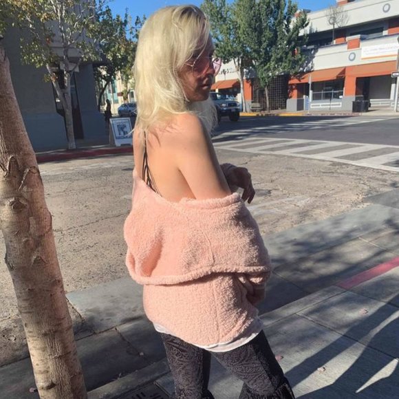 Blush Plush Pink Sherpa Coat Hoodie - Picture 6 of 7